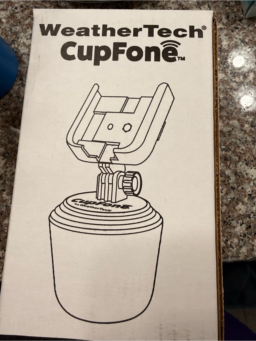 Weather Tech CupFone Car Cup Holder Phone Mount - Black